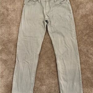 Slim Fit Light Gray Jeans